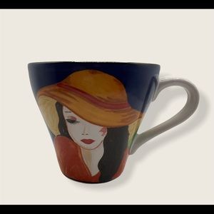 SANGO cafe Paris 94 coffee/tea cup/mug ladies hat